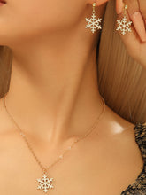 Christmas Simple Snowflake Clavicle 3 Piece Set