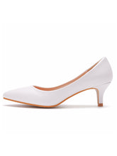 Simple Kitten Heels Pointed Toe Women's Shoes