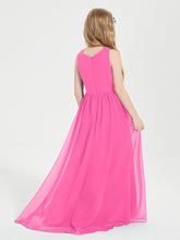 Exquisite Asymmetrical Junior Bridesmaid Dresses Scoop Neck Azalea