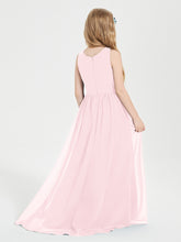 Exquisite Asymmetrical Junior Bridesmaid Dresses Scoop Neck Blushing Pink