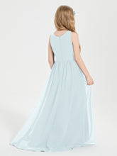 Exquisite Asymmetrical Junior Bridesmaid Dresses Scoop Neck Mist