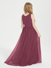 Exquisite Asymmetrical Junior Bridesmaid Dresses Scoop Neck Mulberry