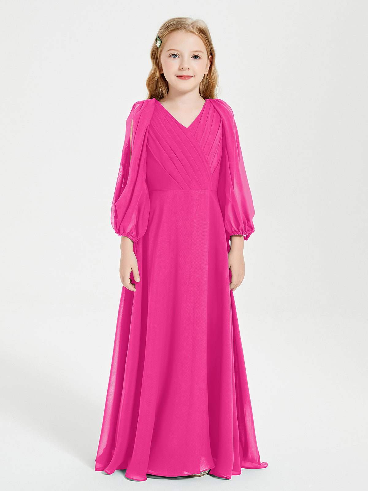 Cheap Junior Bridesmaid Dresses Fuschia