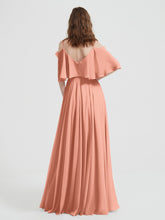Ruffles Sleeves Spaghetti Strap Chiffon Dresses Papaya Plus Size