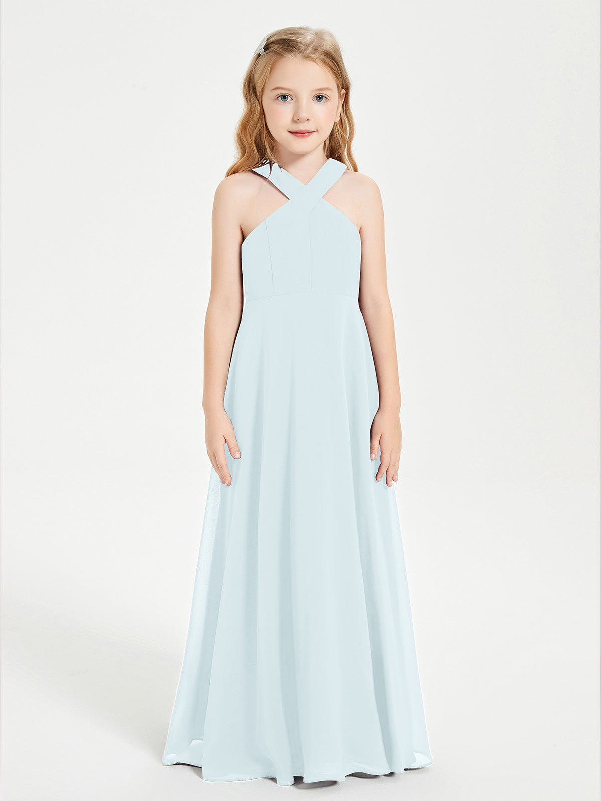 mist blue bridesmaid dresses