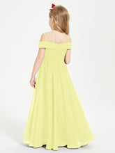 Chic Junior Bridesmaid Dresses Off the Shoulder Daffodil
