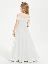 Chic Junior Bridesmaid Dresses Off the Shoulder Ivory