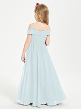 Chic Junior Bridesmaid Dresses Off the Shoulder Mist