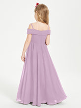 Chic Junior Bridesmaid Dresses Off the Shoulder Wisteria