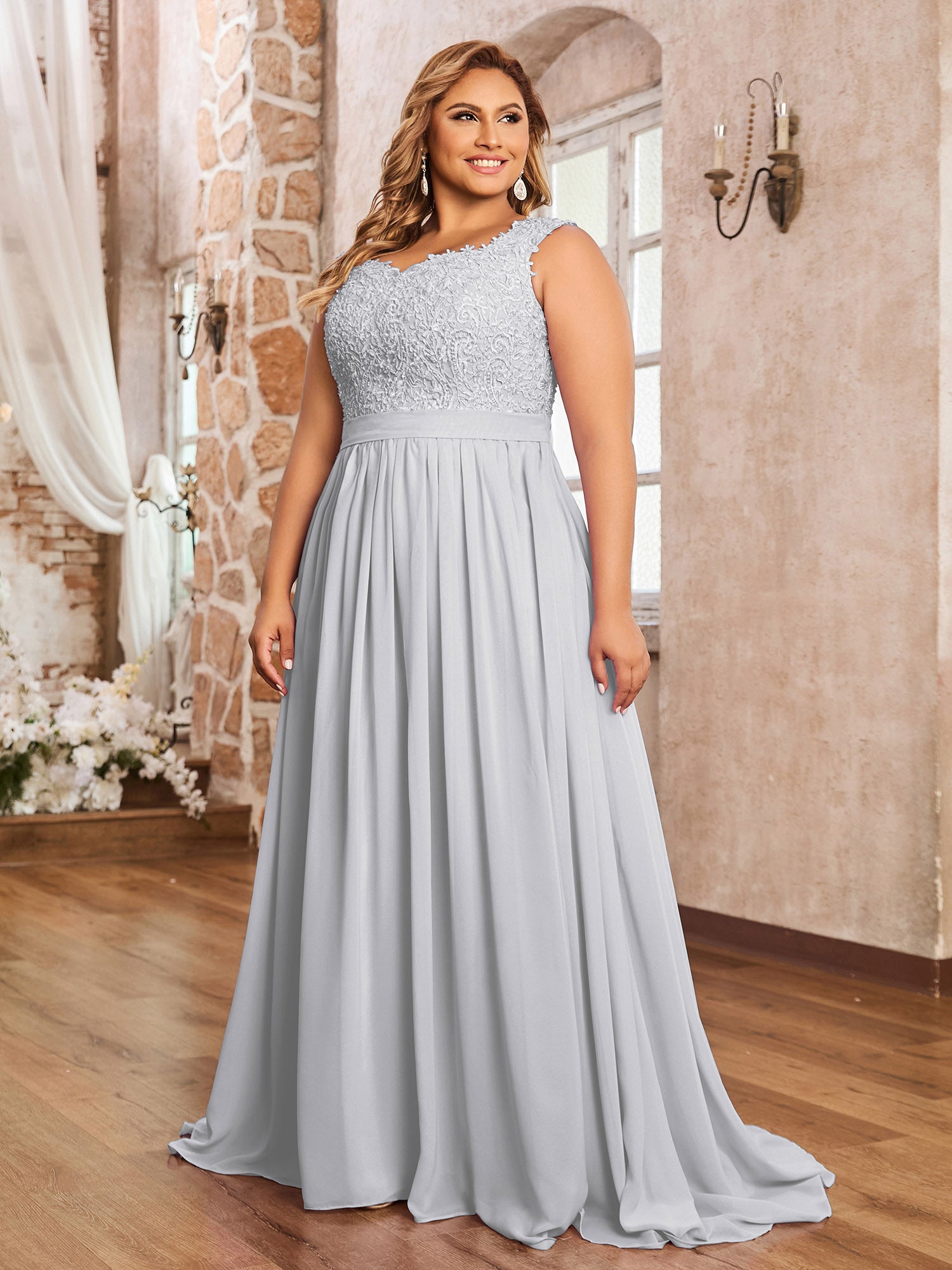princess polly baby blue dress Cabernet Mother of the Bride Dress A-Line Scoop Neck Floor-Length Chiffon  Ruched Wedding Guest Gown Plus Size from Dhgate Mother's Dresses main image 0