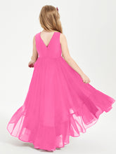 Boho Junior Bridesmaid Dresses Cascading Skirt Azalea