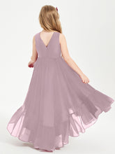 Boho Junior Bridesmaid Dresses Cascading Skirt Dusk