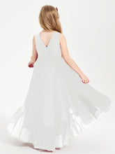 Boho Junior Bridesmaid Dresses Cascading Skirt Ivory