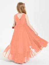 Boho Junior Bridesmaid Dresses Cascading Skirt Sunset