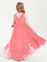Boho Junior Bridesmaid Dresses Cascading Skirt Watermelon