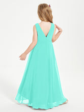Modern Asymmetrical Junior Bridesmaid Dresses Cowl Neck Spa