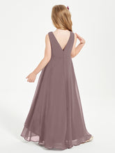 Modern Asymmetrical Junior Bridesmaid Dresses Cowl Neck Vintage Mauve