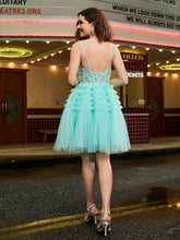 Corset Top Tulle Tiered Short Dress Spa