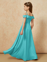 Off-the-shoulder A-Line Junior Bridesmaid Dresses Jade