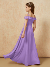 Off-the-shoulder A-Line Junior Bridesmaid Dresses Tahiti