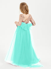 Glamorous Junior Bridesmaid Dresses Sequined Top Spa