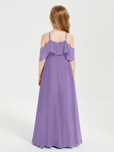 Off the Shoulder Long Junior Bridesmaid Dresses Tahiti