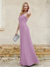Halter Neck Sheath Lace Gown Wisteria