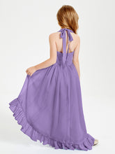 Boho Junior Bridesmaid Dresses Asymmetrical Cascading Skirt Tahiti