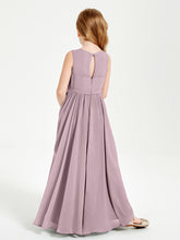 Elegant Sleeveless Junior Bridesmaid Dresses Dusk