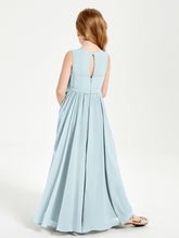 Elegant Sleeveless Junior Bridesmaid Dresses Mist