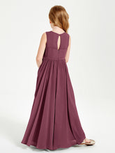 Elegant Sleeveless Junior Bridesmaid Dresses Mulberry