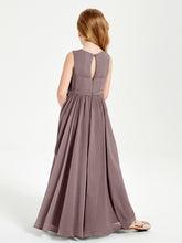 Elegant Sleeveless Junior Bridesmaid Dresses Vintage Mauve