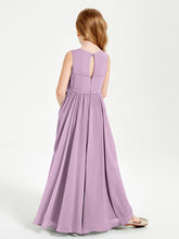 Elegant Sleeveless Junior Bridesmaid Dresses Wisteria