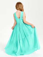 Long Elegant V-neck Bridesmaid Dresses For Juniors Spa