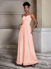 Cross Pleated Bodice Spaghetti Strap Dresses Coral