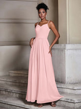 Cross Pleated Bodice Spaghetti Strap Dresses Dusty Rose