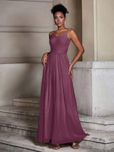 Cross Pleated Bodice Spaghetti Strap Dresses Mulberry