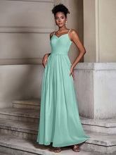 Cross Pleated Bodice Spaghetti Strap Dresses Turquoise