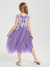 Tulle Tea Length Junior Bridesmaid Dresses Tahiti