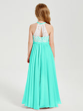 Long Chiffon Bridesmaid Dresses Lace Top Spa