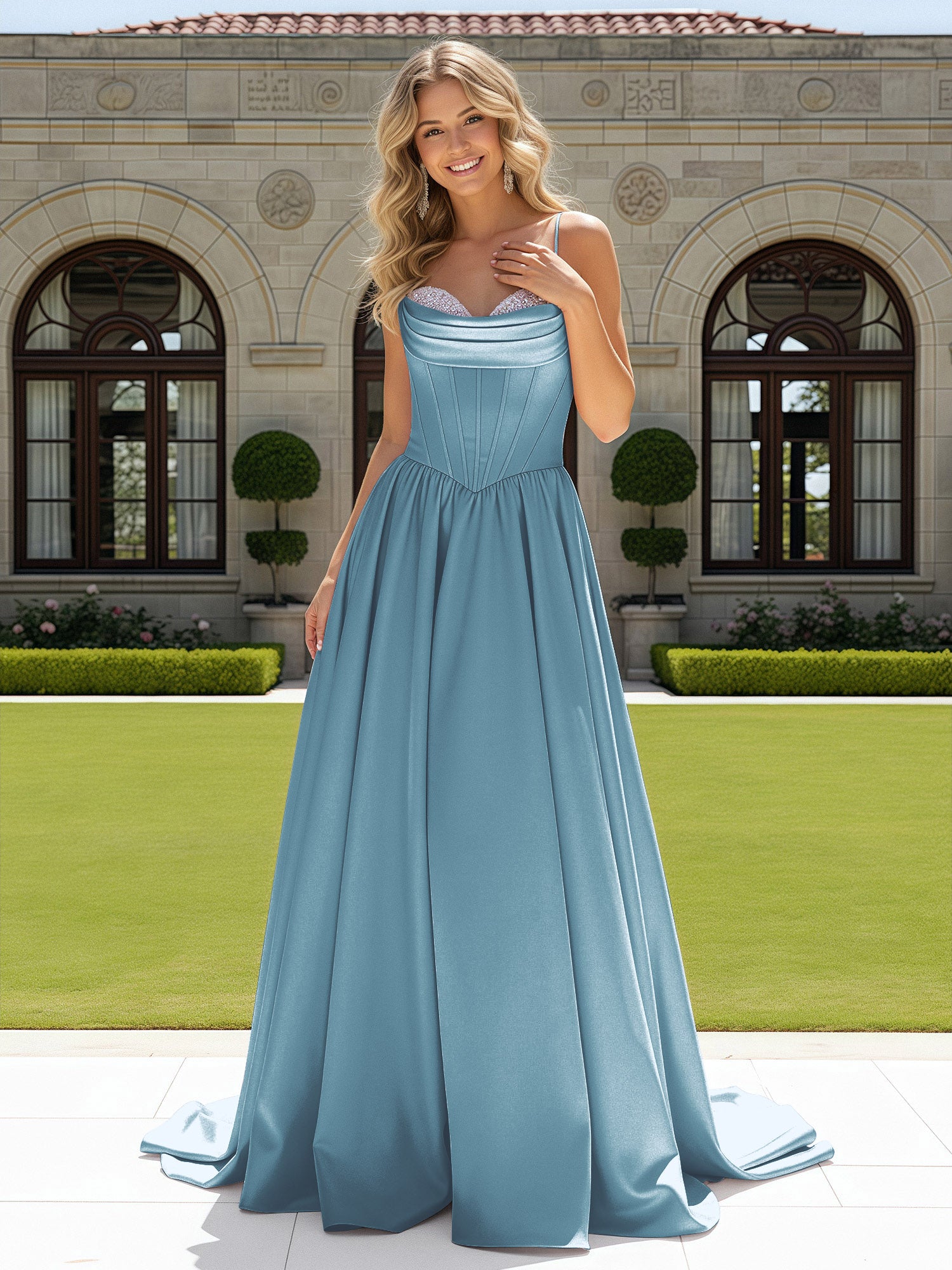 Bridesmaid Dress Slate Blue Formal Gown Kennedy Blue Sofia Bridesmaid Dress Bridesmaid Dress Slate Blue Formal Gown Kennedy Blue Sofia Bridesmaid Dress