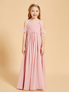 Off the Shoulder Bridesmaid Dresses for Juniors Dusty Rose