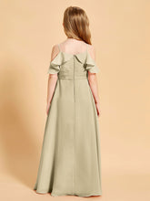 Off the Shoulder Bridesmaid Dresses for Juniors Champagne