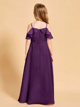 Off the Shoulder Bridesmaid Dresses for Juniors Grape