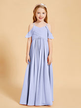 Off the Shoulder Bridesmaid Dresses for Juniors Lavender