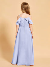 Off the Shoulder Bridesmaid Dresses for Juniors Lavender