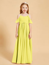 Off the Shoulder Bridesmaid Dresses for Juniors Lemon