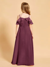 Off the Shoulder Bridesmaid Dresses for Juniors Mulberry