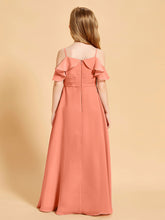 Off the Shoulder Bridesmaid Dresses for Juniors Sunset