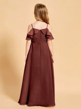 Off the Shoulder Bridesmaid Dresses for Juniors Terracotta